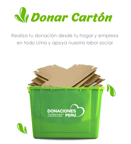 Donar cartón Lima 2024 Donar Perú
