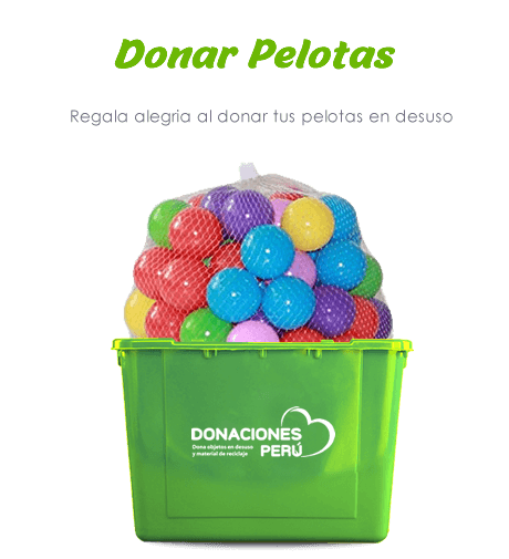 Donar pelotas Lima 2024 Donar Perú