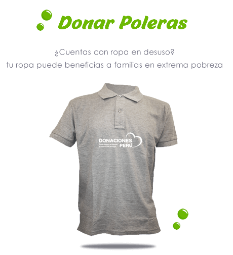 Donar poleras Lima 2024 Donar Perú